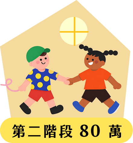 第二階段 80 萬