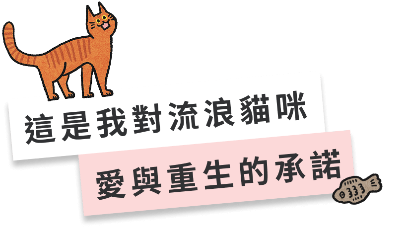 這是我對流浪貓咪 愛與重生的承諾