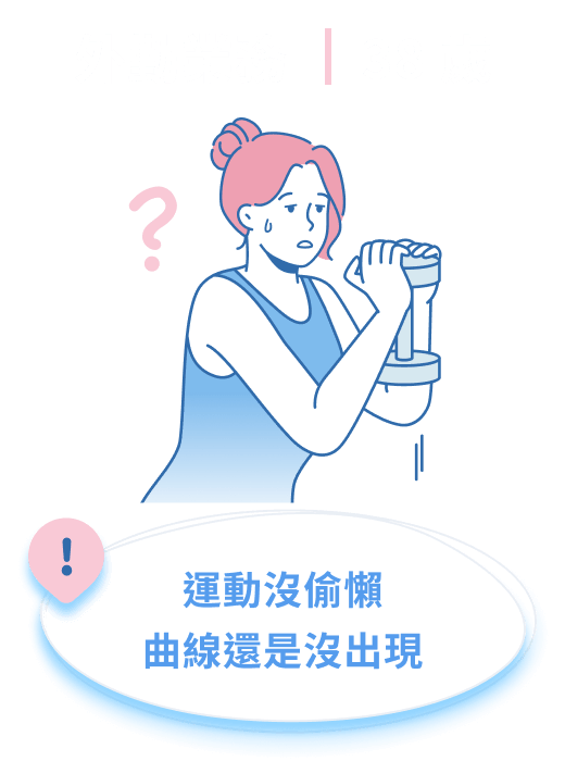 運動沒偷懶曲線還是沒出現