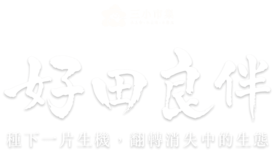好田良伴計畫|種下一片生機,翻轉消失中的生態